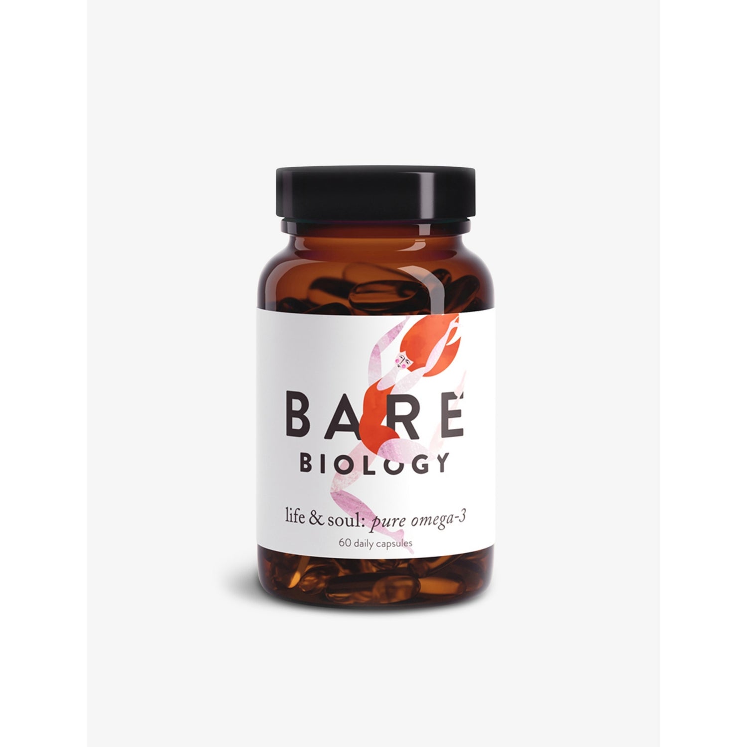 Bare Biology Life & Soul Omega-3 capsules 60 supplements (British brand)