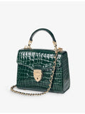 Aspinal of London Mayfair mini crocodile-embossed leather bag, UK version