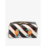 Seletti canvas wash bag snake print TOILETPAPER collaboration (British brand)