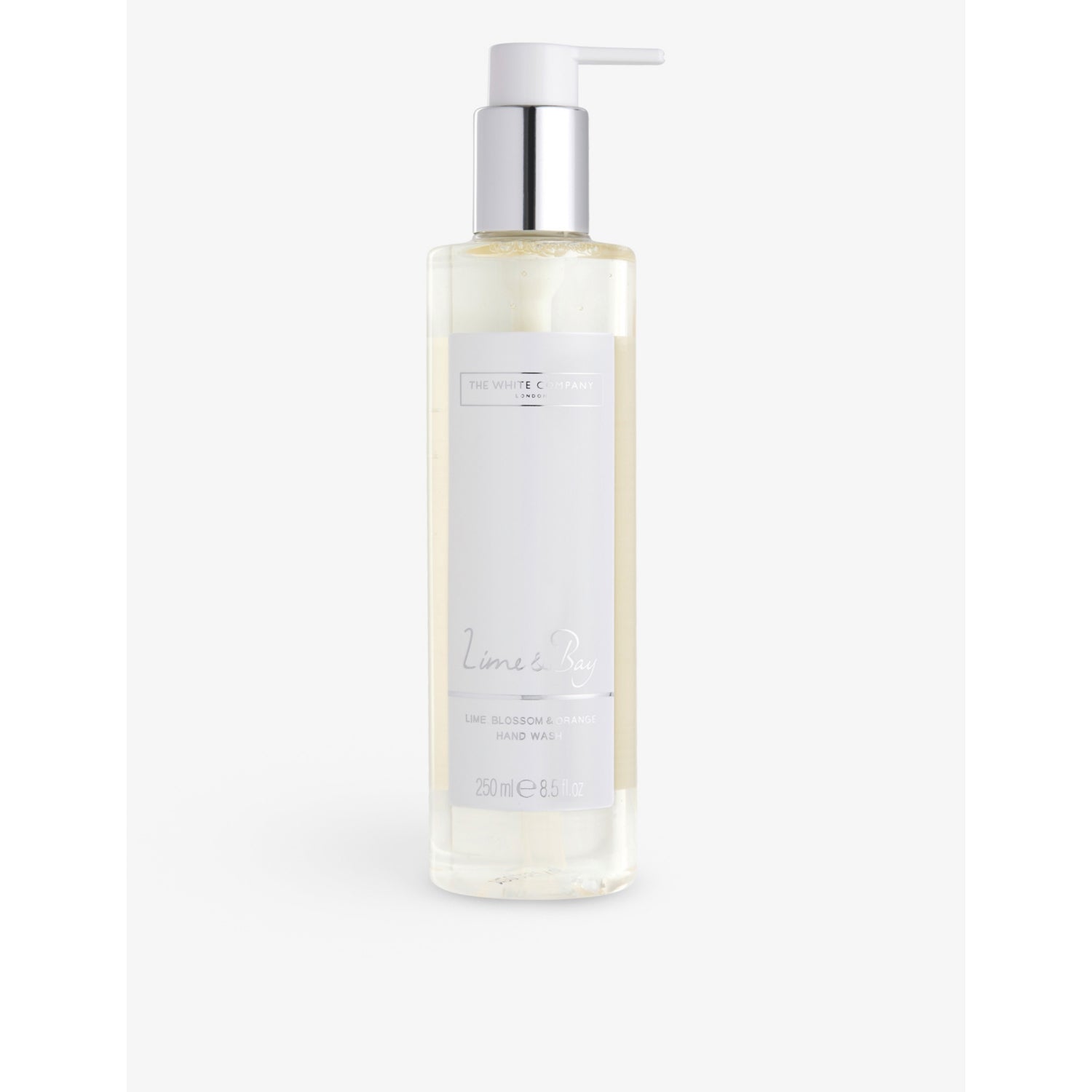 The White Company Lime & Bay hand wash, imported from the UK