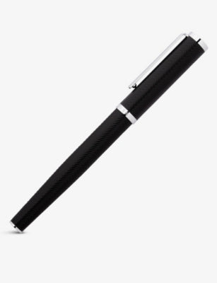 Hugo Boss brass and chrome rollerball pen, imported from the UK