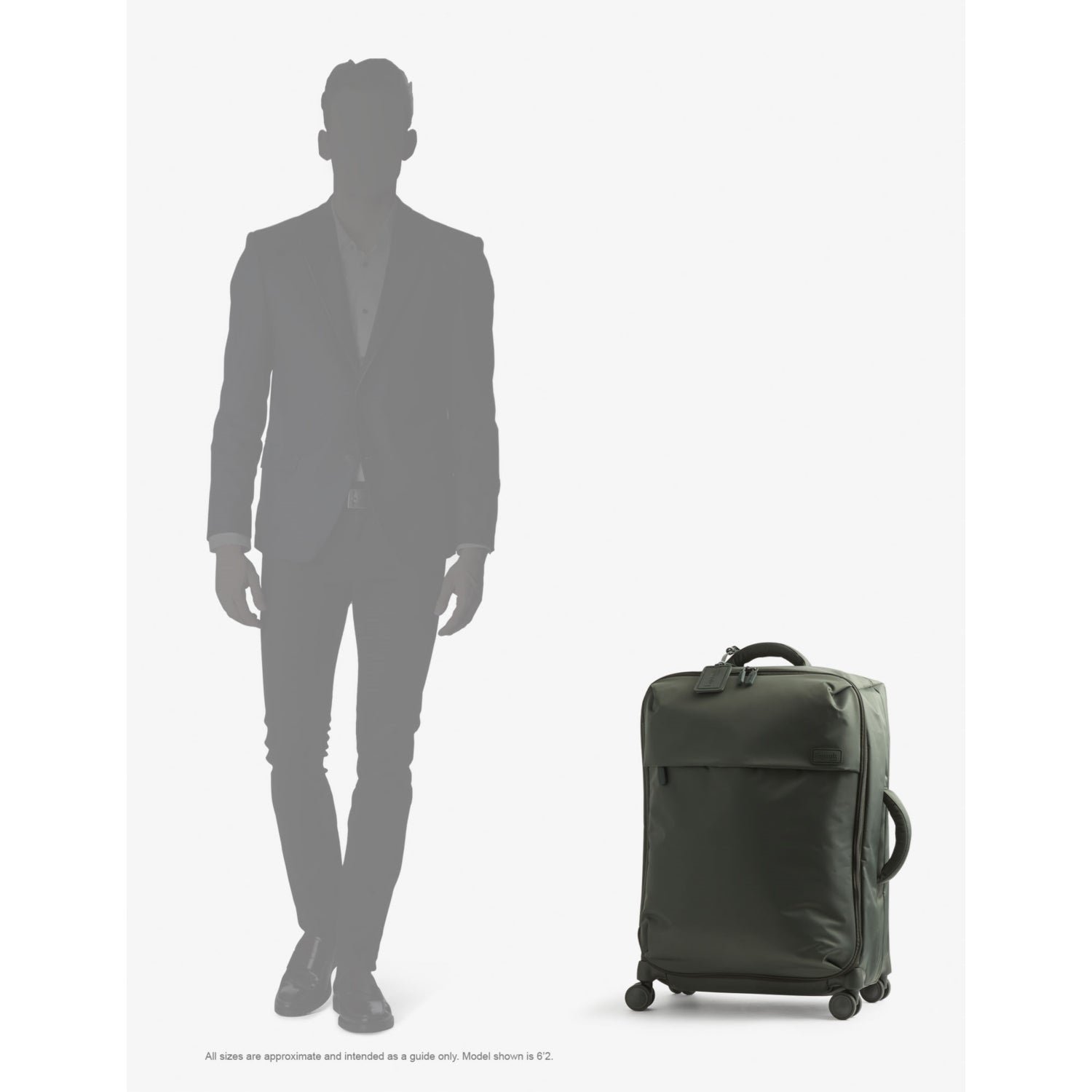 Lipault Plume medium-trip nylon suitcase 63cm (British brand)