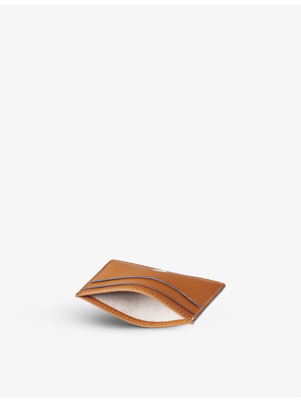 Aspinal of London logo-embellished leather card holder, UK version