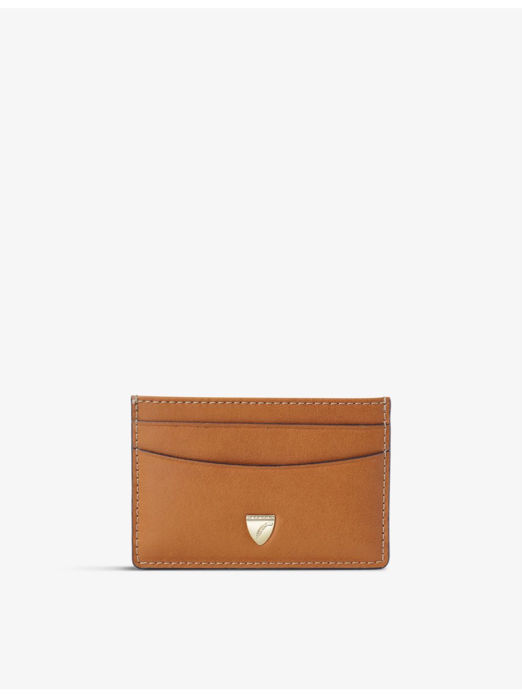 Aspinal of London logo-embellished leather card holder, UK version
