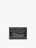 Aspinal of London croc-embossed leather card holder, UK version