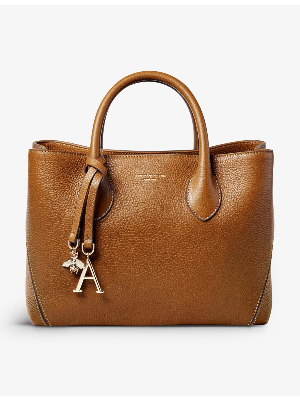 Aspinal of London medium leather tote bag - British product