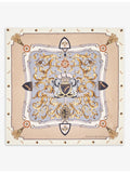 Aspinal of London graphic print silk scarf 90cm, imported from the UK