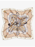 Aspinal of London graphic print silk scarf 90cm, imported from the UK