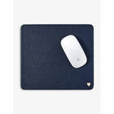 Aspinal of London logo-embossed grained-leather mouse pad 22.5x25cm, imported from the UK