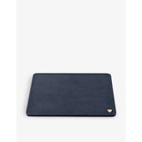 Aspinal of London logo-embossed grained-leather mouse pad 22.5x25cm, imported from the UK