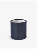 Aspinal of London grained-leather pen pot 10cm (British brand)