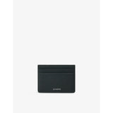 Sandro Logo-embossed textured-leather card holder
