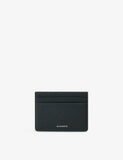 Sandro textured leather card holder with foil logo - British product