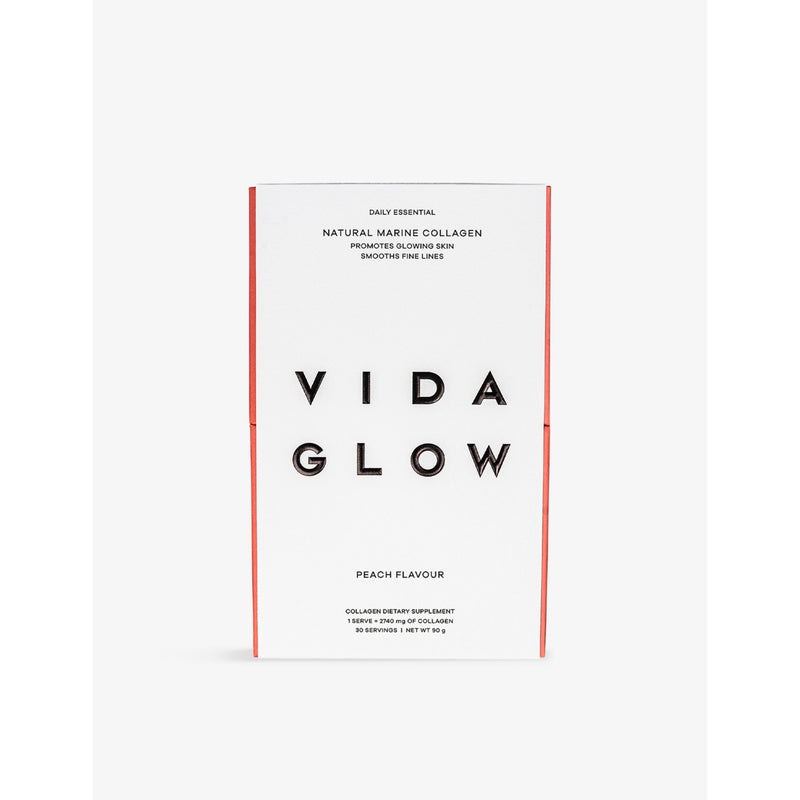 Vida Glow peach marine collagen supplement 3g 30 sachets, UK version
