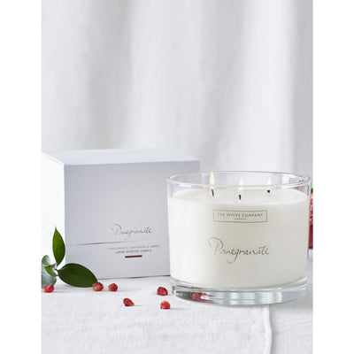 selfridges The White Company Pomegranate Scented Candle 770g- Buy online at McGrocer