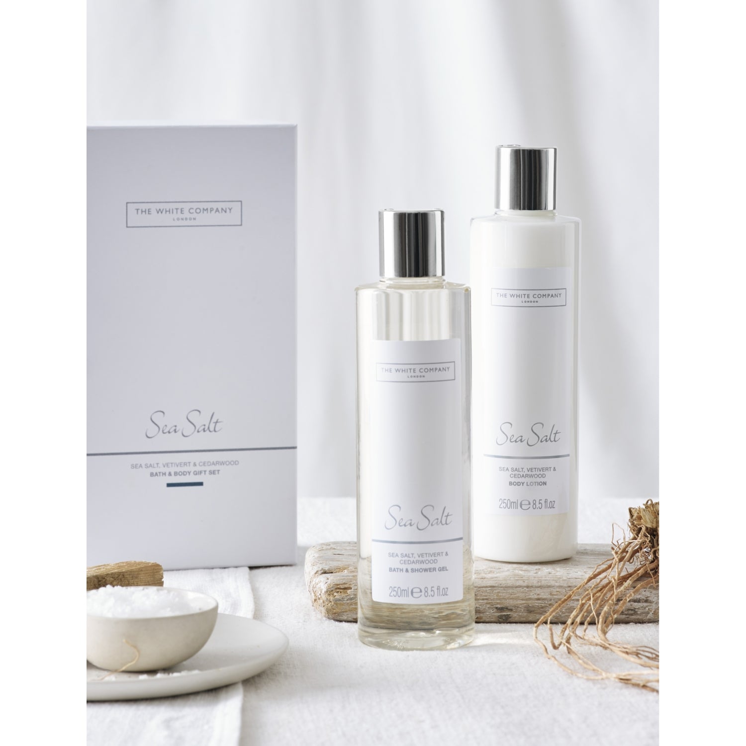 The White Company Sea Salt bath and body gift set (British brand)