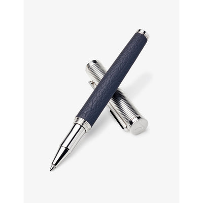 selfridges Aspinal of London London Leather and Rhodium-Plated Brass Rollerball Pen 13.4cm- Buy online at McGrocer