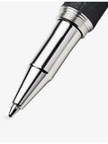 Aspinal of London leather rhodium-plated rollerball pen, imported from the UK