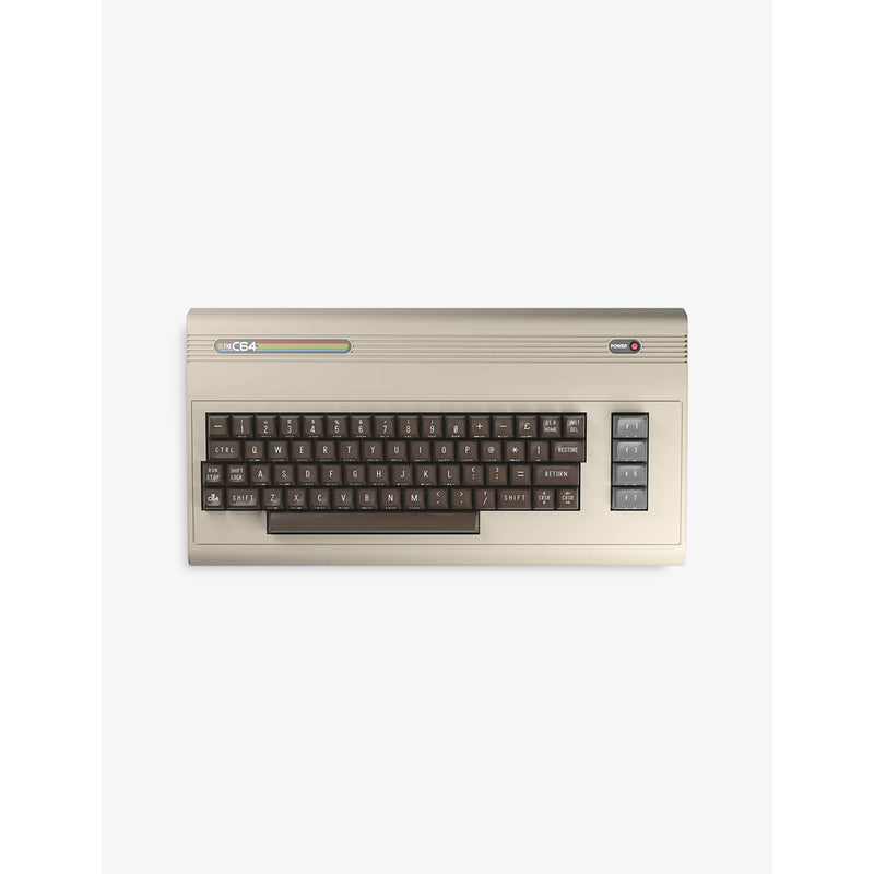 C64 microcomputer gaming console with 64 classic games, imported from the UK