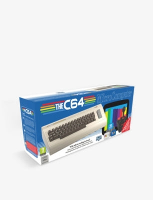 C64 microcomputer gaming console with 64 classic games, imported from the UK