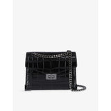 The Kooples Emily croc-embossed leather cross-body bag (British brand)