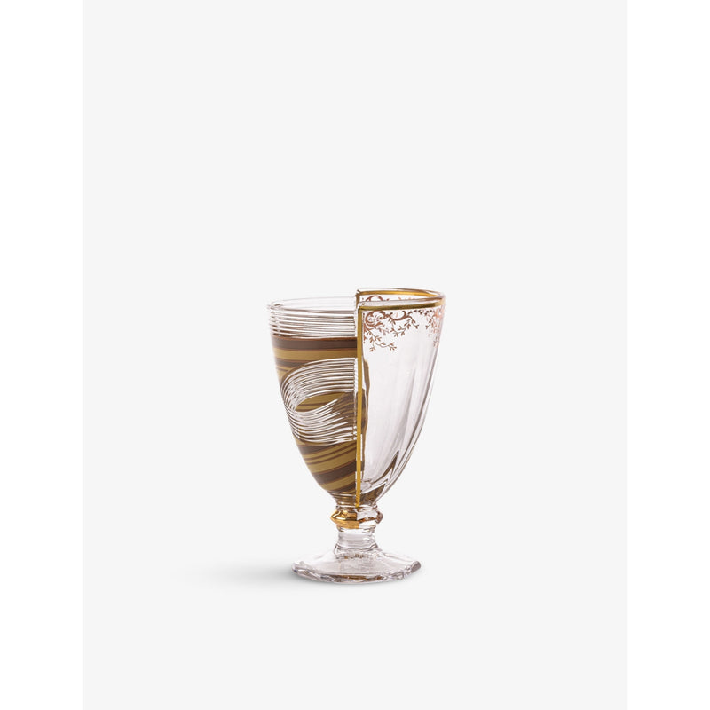 Seletti Hybrid Pannotia printed cocktail glasses set of three - British product