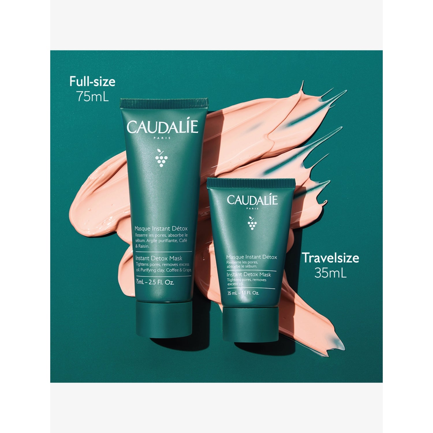 Caudalie Vinoclean Instant Detox Mask 75ml - British product
