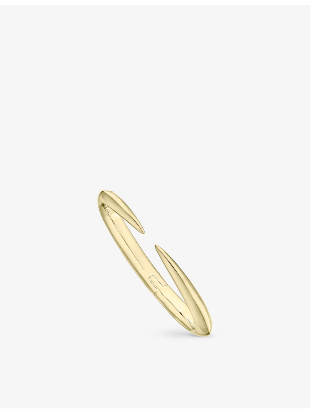 Shaune Leane 9mm vermeil gold plated sterling silver cuff bangle (British brand)