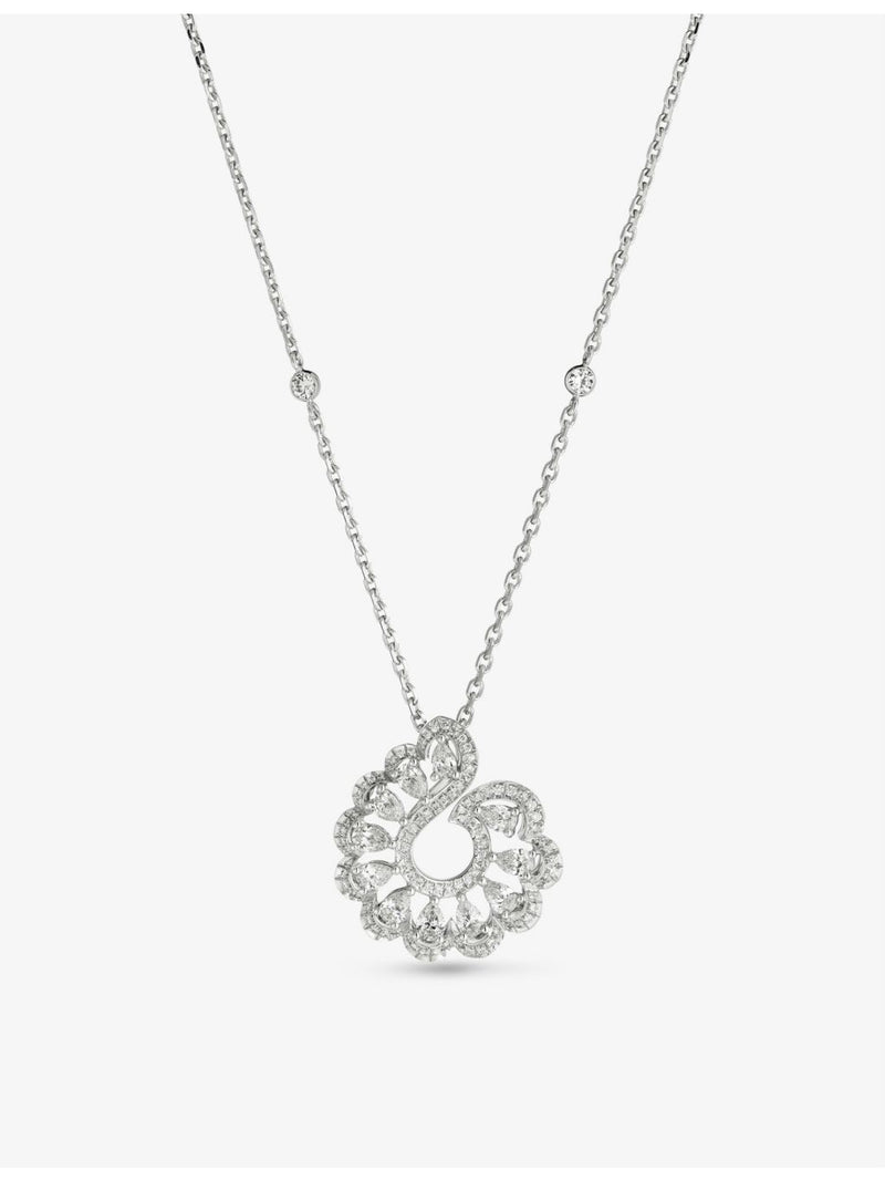 Chopard 18ct white gold 1.24ct diamond pendant necklace, imported from the UK