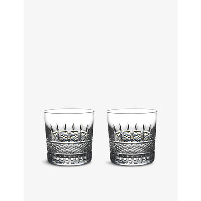 selfridges Waterford Irish Lace Engraved Crystal Glass Tumblers Set of Two, 350ml- Buy online at McGrocer
