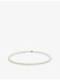 Yoko London white gold pearl necklace 45.7cm, imported from the UK