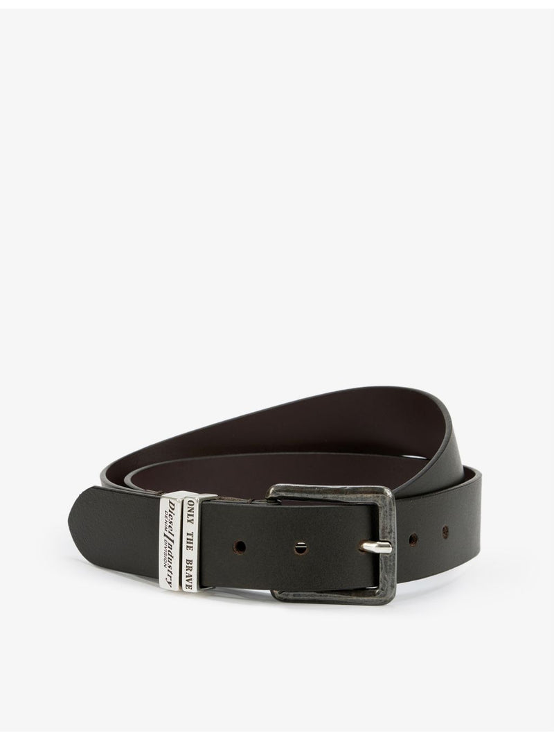 Diesel leather belt B-Guarantee with square buckle (British brand)
