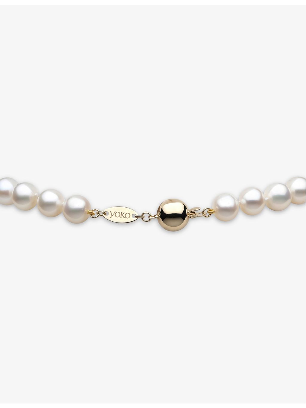 Yoko London 18ct gold freshwater pearl necklace 44cm (British brand)