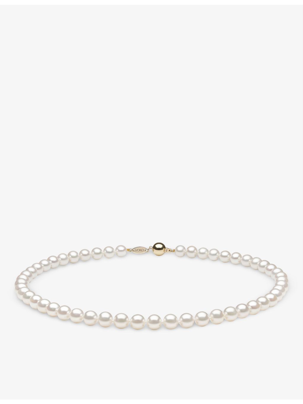 Yoko London 18ct gold freshwater pearl necklace 44cm (British brand)