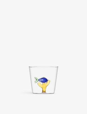 Ichendorf glass tumbler fish design 8cm (British brand)