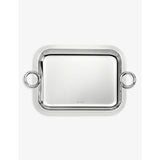 Christofle Vertigo silver-plated tray 20cm x 26cm, imported from the UK