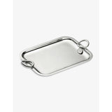 Christofle Vertigo silver-plated tray 20cm x 26cm, imported from the UK