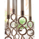 Christofle four-ring silver-plated candlestick 30cm - British product