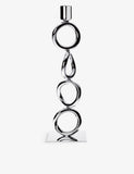 Christofle four-ring silver-plated candlestick 30cm - British product
