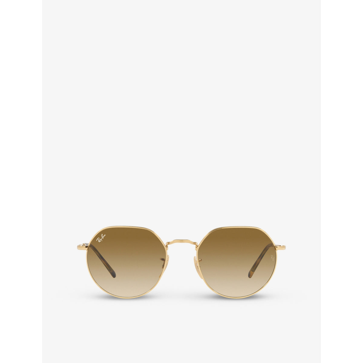 Ray-Ban hexagonal gold-toned metal sunglasses 55mm - British product