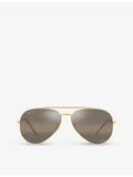 Ray-Ban RB3625 aviator metal sunglasses with gradient lenses (British brand)