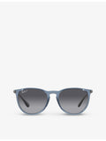 Ray-Ban Erika round-frame sunglasses horn effect, imported from the UK