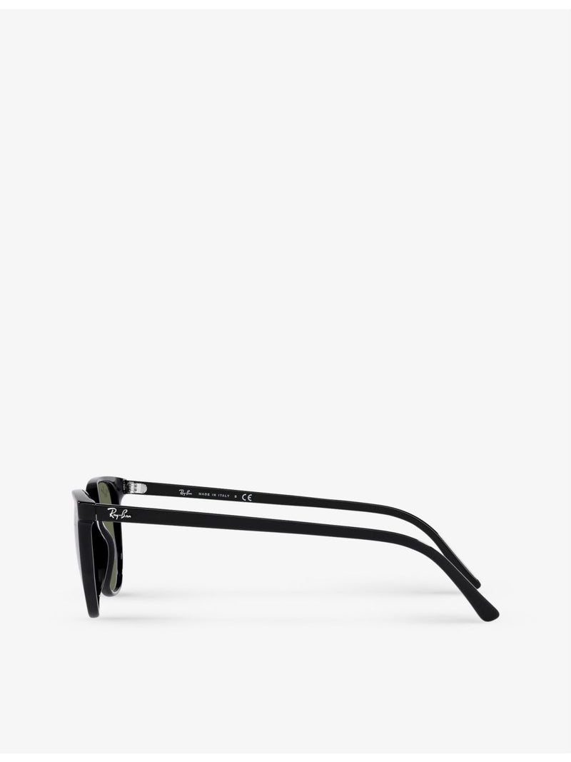 Ray-Ban RB2197 Elliot acetate sunglasses with geometric frame, imported from the UK