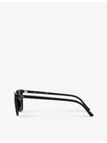 Ray-Ban RB2197 Elliot acetate sunglasses with geometric frame, imported from the UK