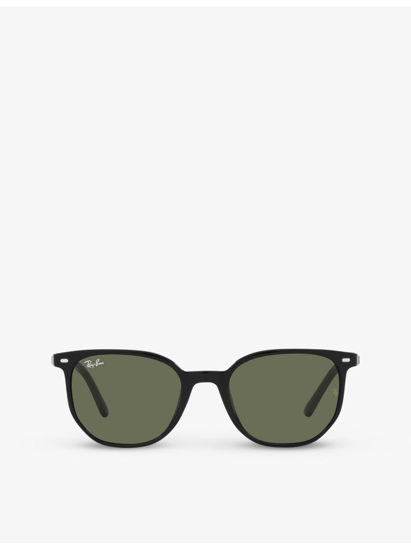 Ray-Ban RB2197 Elliot acetate sunglasses with geometric frame, imported from the UK