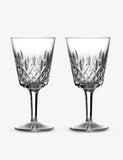 Waterford Lismore crystal glasses 285ml set of two, UK version