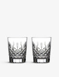 Waterford Lismore crystal whiskey tumblers set of two, imported from the UK
