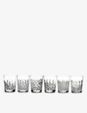 Waterford crystal whiskey tumblers set of six, imported from the UK