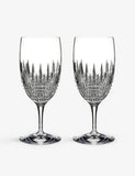 Waterford Lismore Diamond Essence crystal iced beverage glasses, 560ml - British product