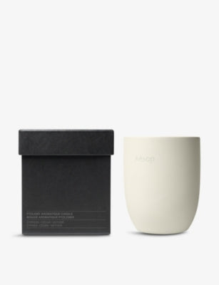 Aesop Ptolemy scented candle 300g with cypress cedar vetiver, UK version